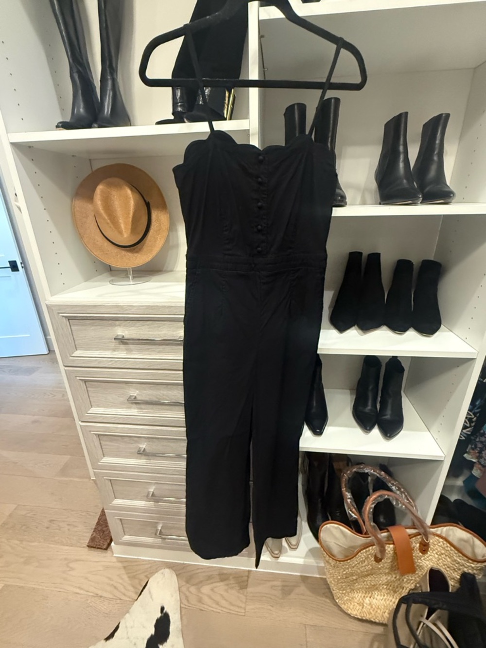 Maeve Black Strapless Jumpsuit